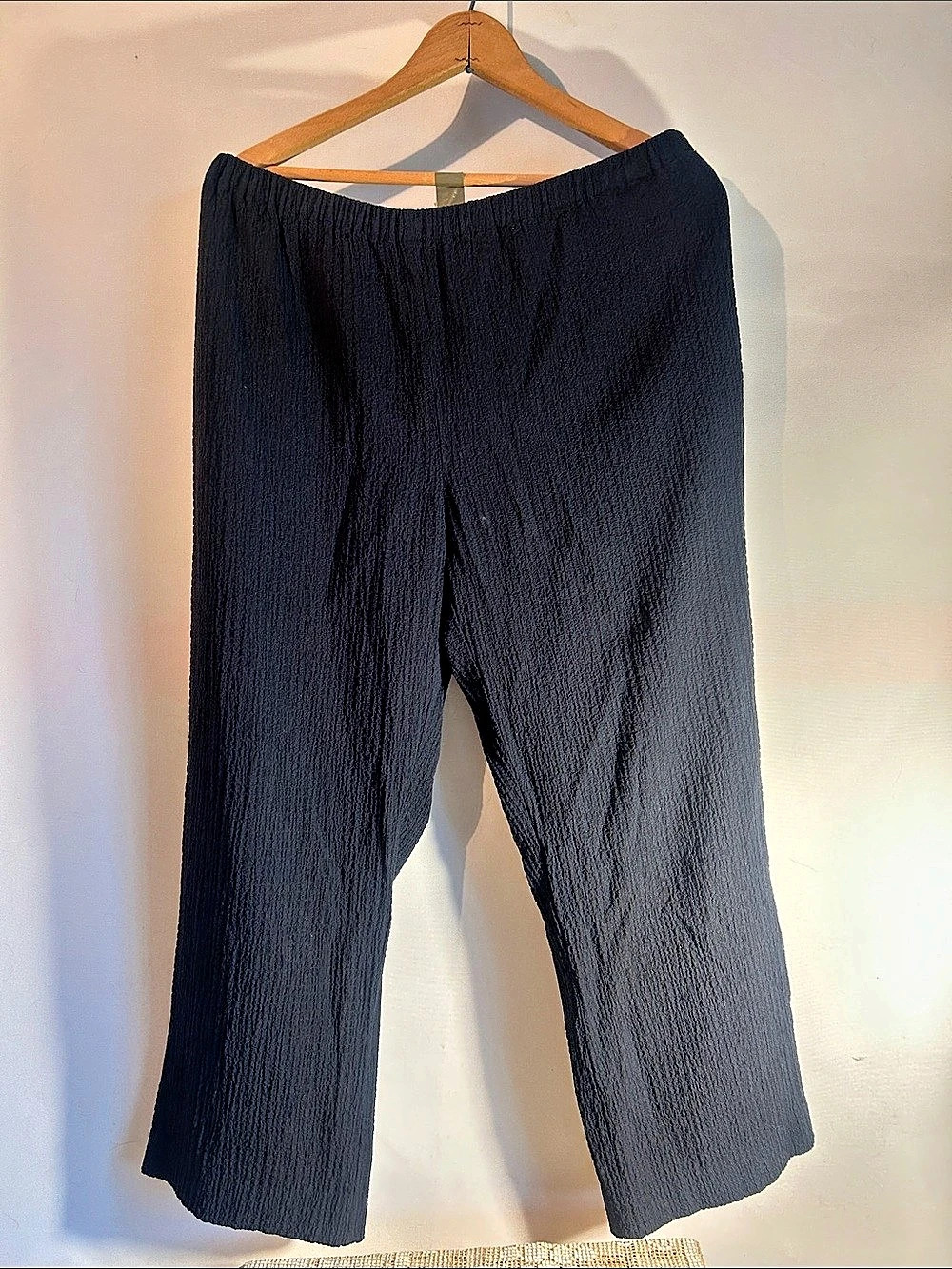 Orvis Textured rayon blend women’s Pants in Black large petite